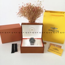 브라이틀링 크로노맷 크로노 메탈시계 + 가죽스트랩